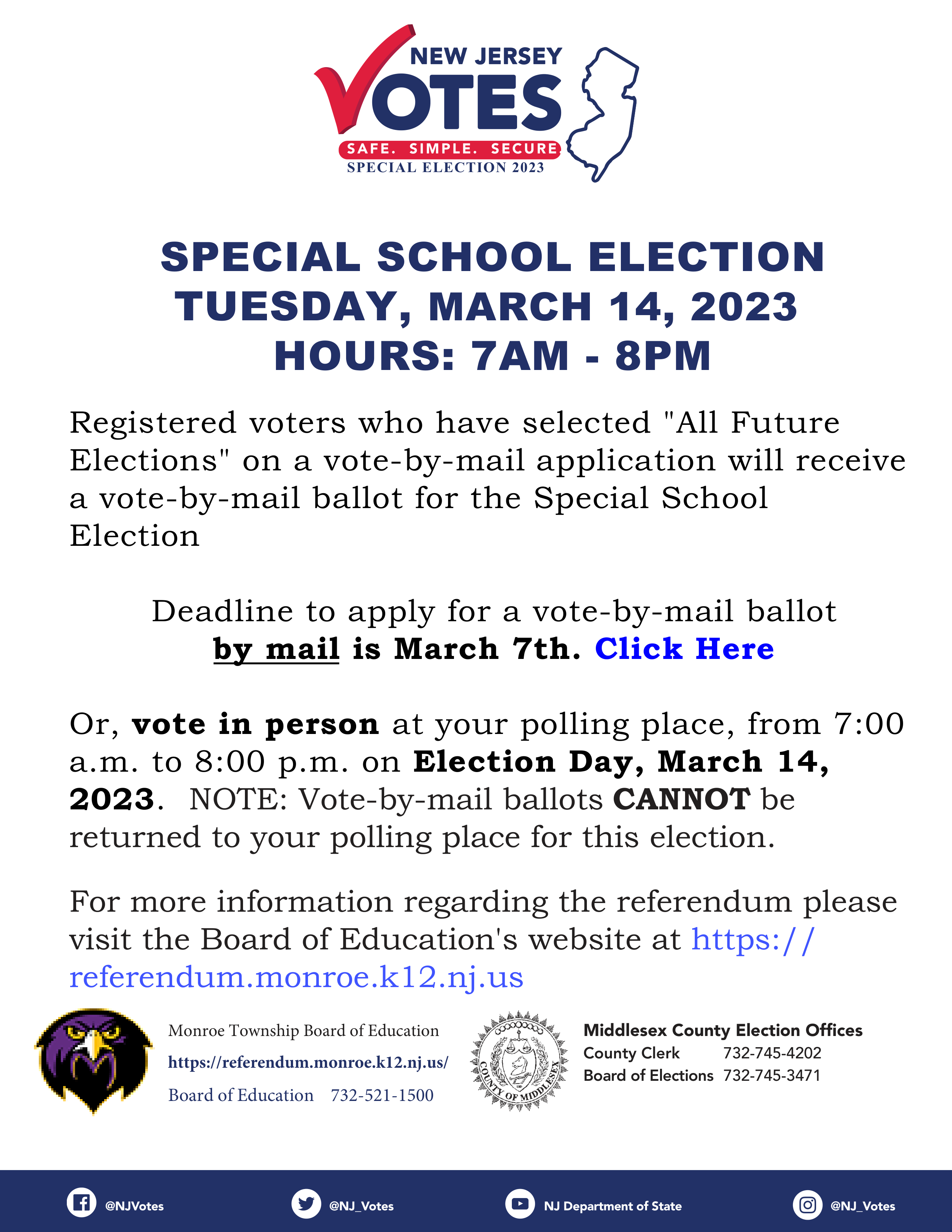 Middlesex County Vote 2023