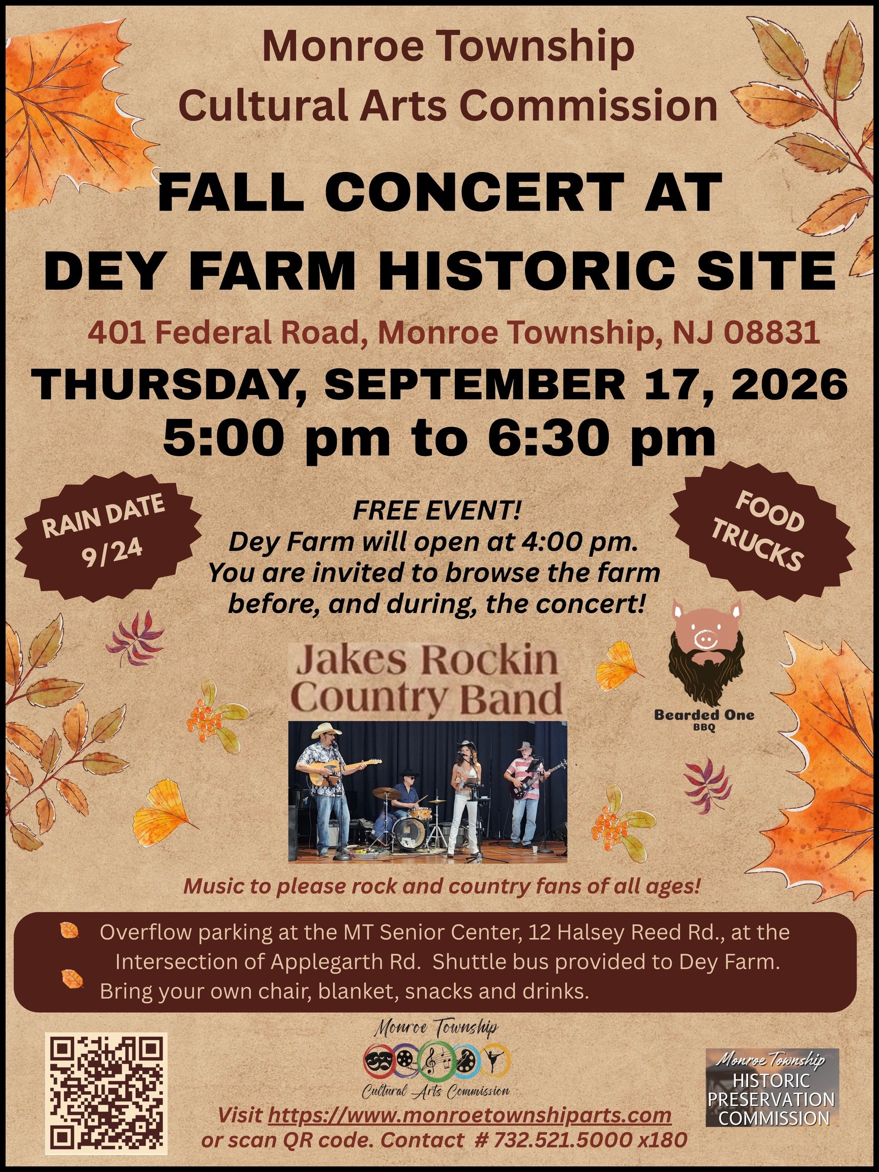 Fall Concert at Dey Farm - 9/17/26