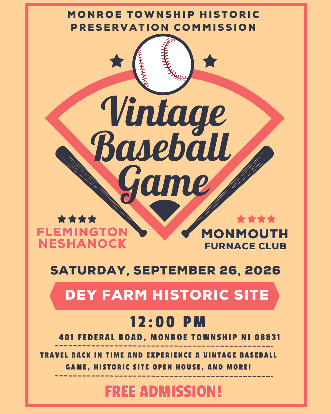 Vintage Baseball Game - 9/26/26